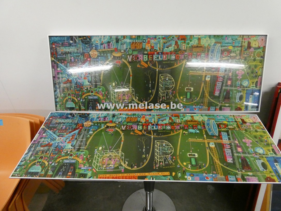 Kaders "Hier bouwt de VRT een nieuw huis" 