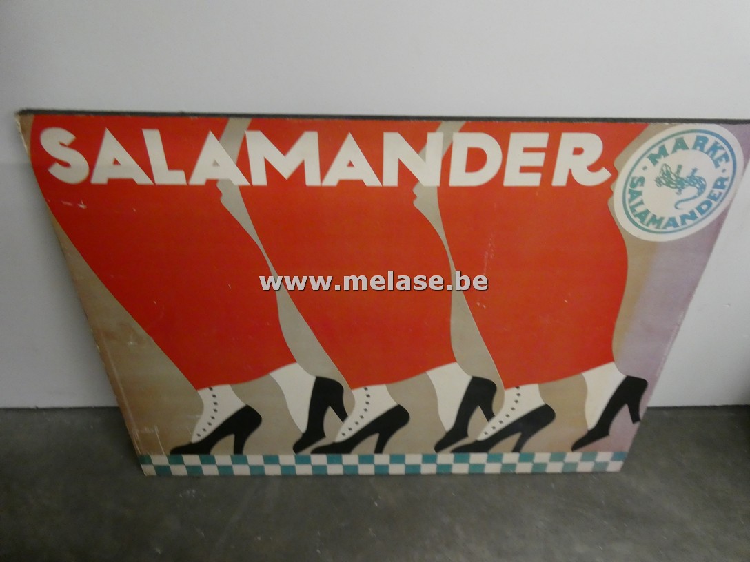 Prent op hout "Salamander"