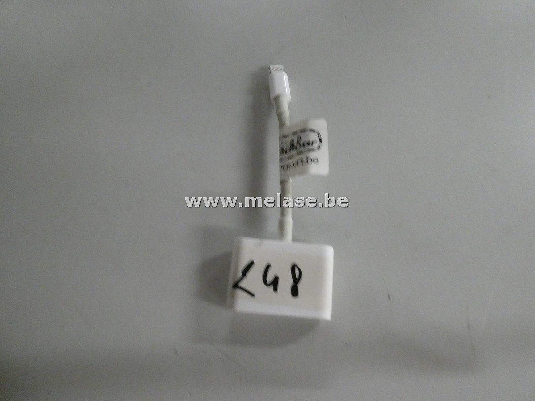 Koppelstukje van Lightning naar HDMI En Lightning "Apple"