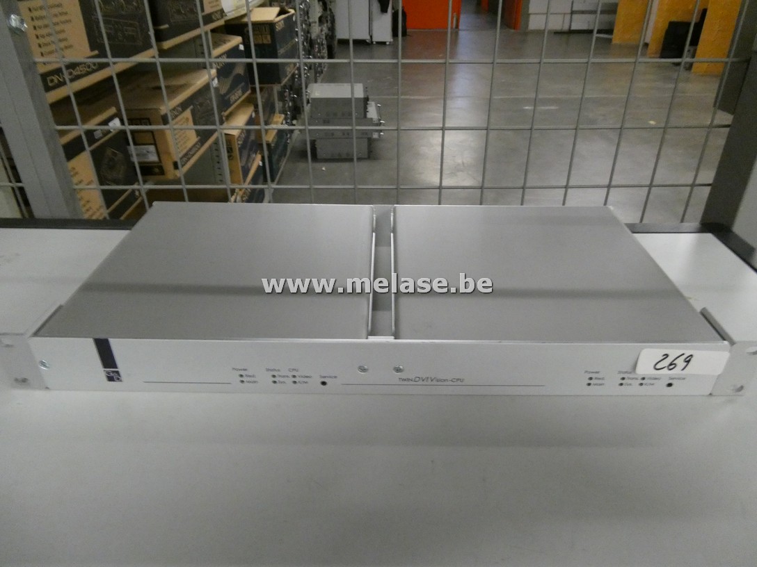 Dubbele KVM in rackmount met DVI en PS/2-poorten "G&D"